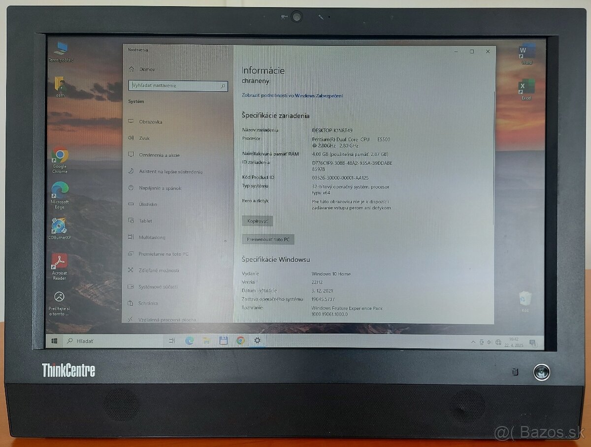 Predaj Lenovo All-in-One PC