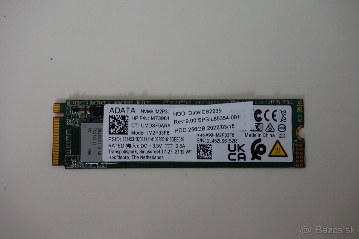 256GB SSD ADATA NVMe