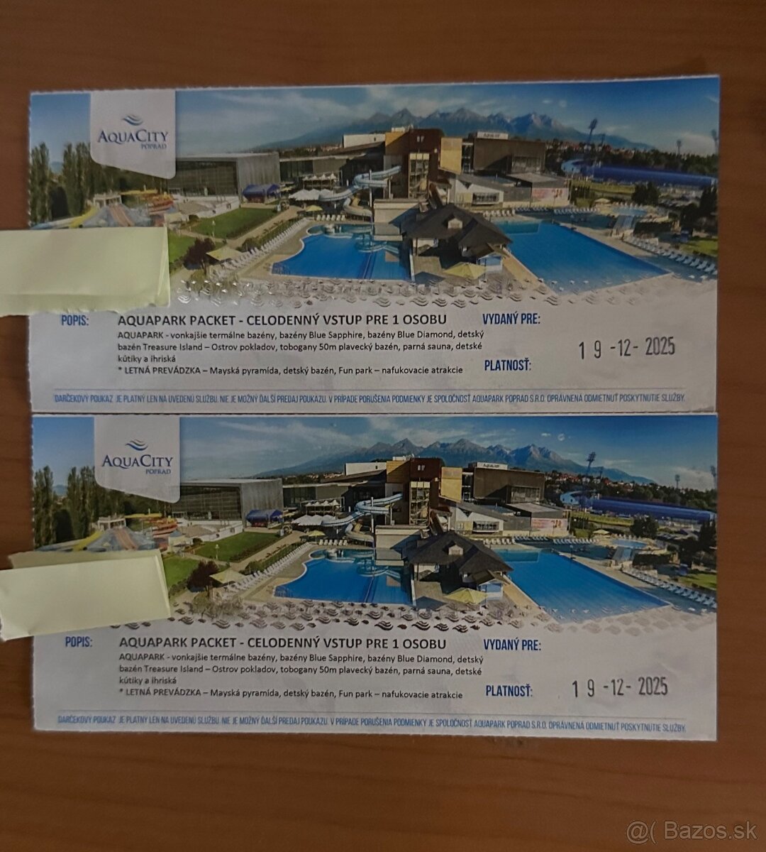 AquaCity Poprad - 2x celodenný vstup