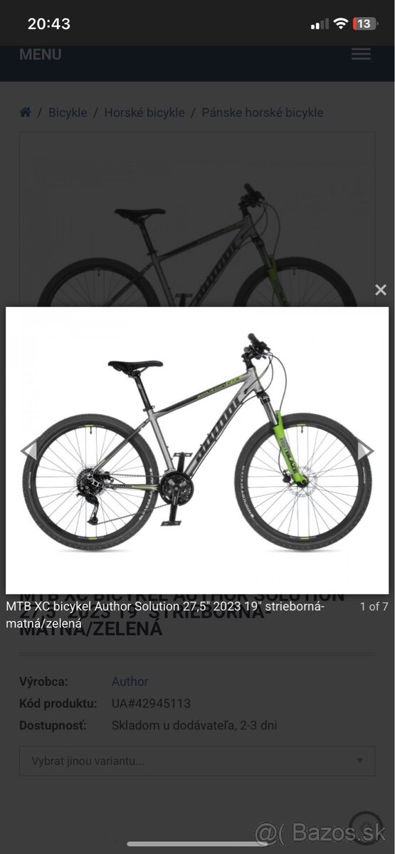 MTB XC Author Solution 27,5 2023