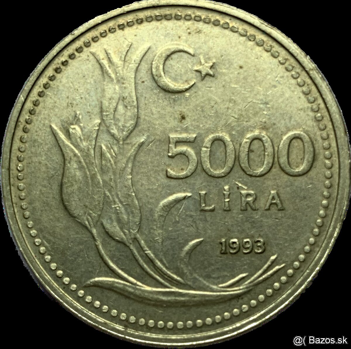 Predám 5000 Lír 1993 Turecko