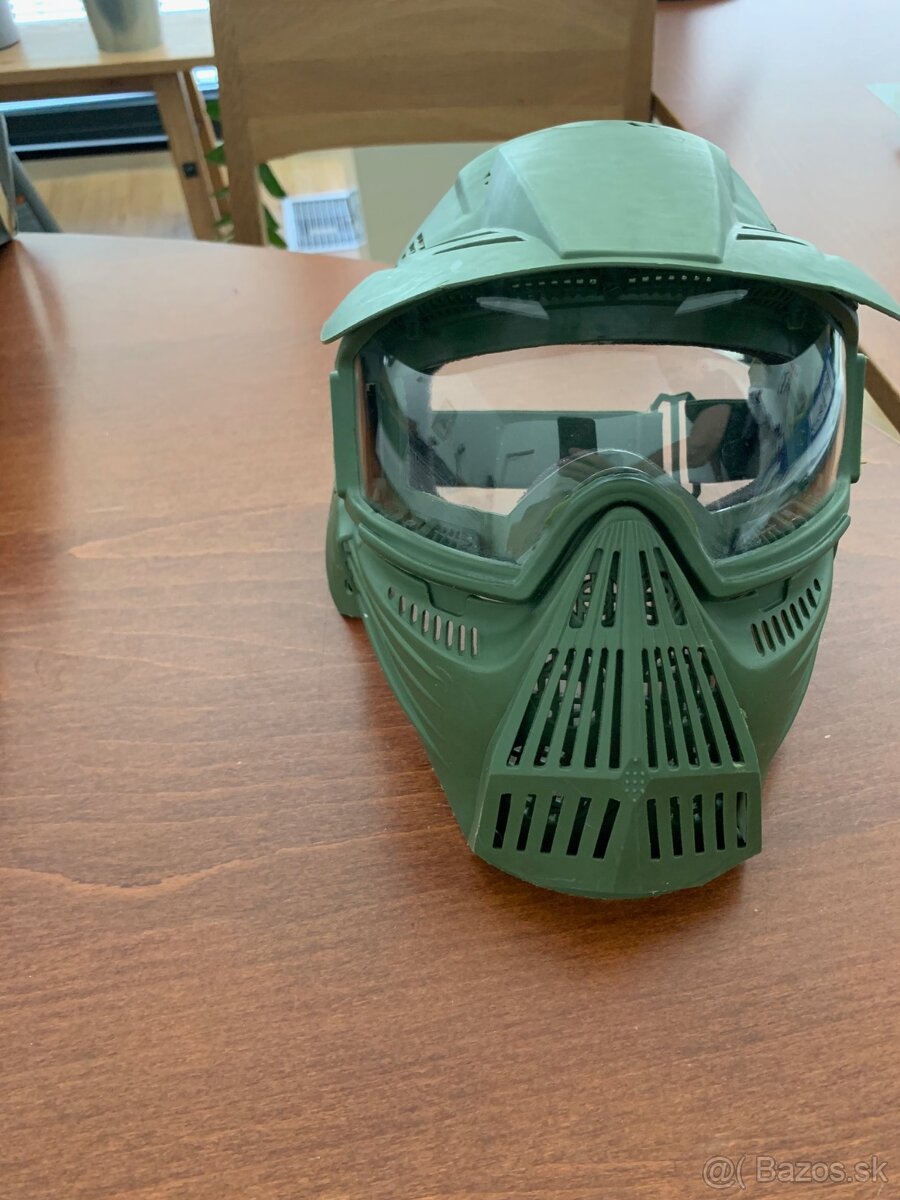 Airsoft Helma s maskou a okuliarmi