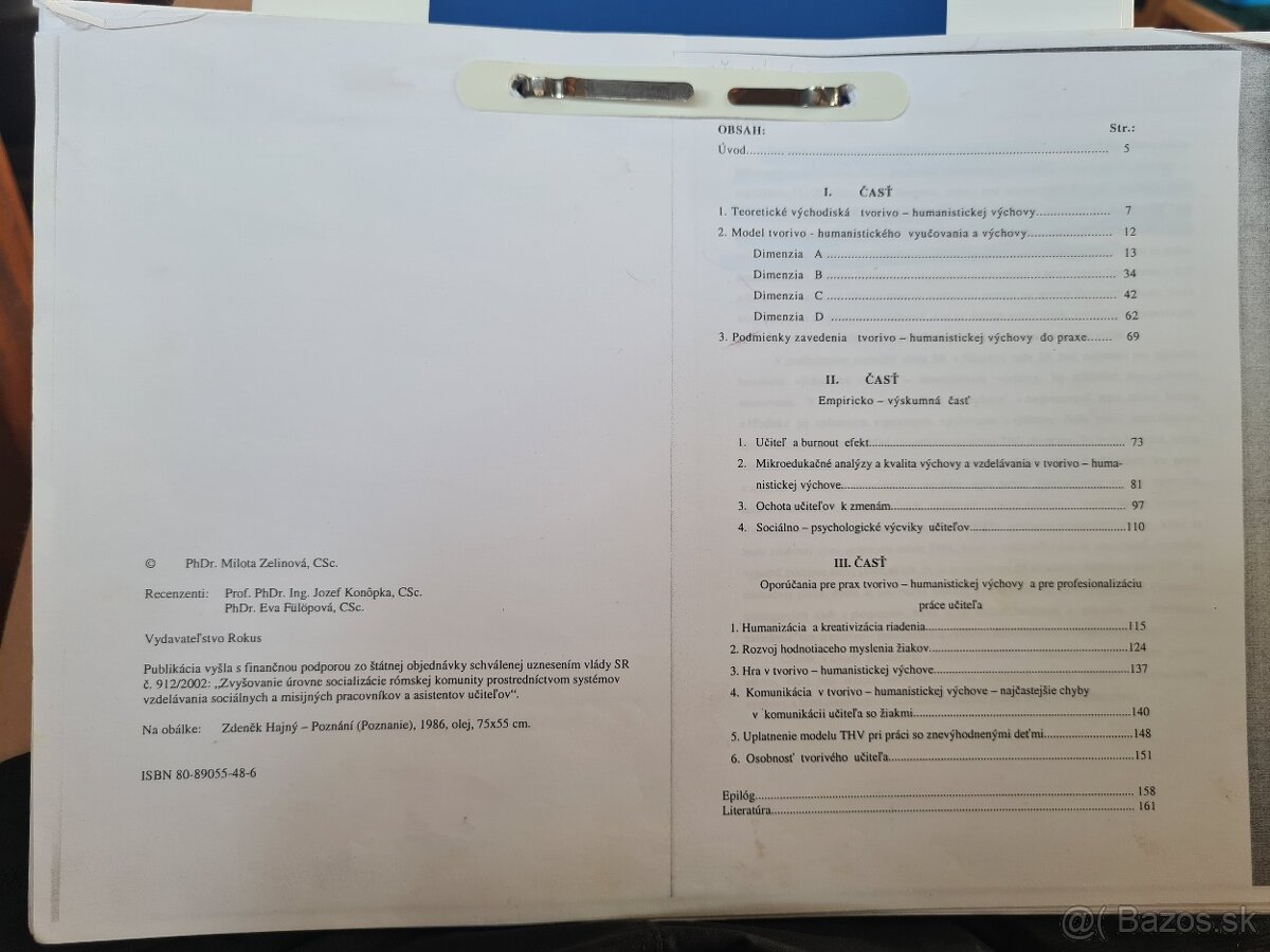 Výchova človeka pre nové milénium - M.Zelinová