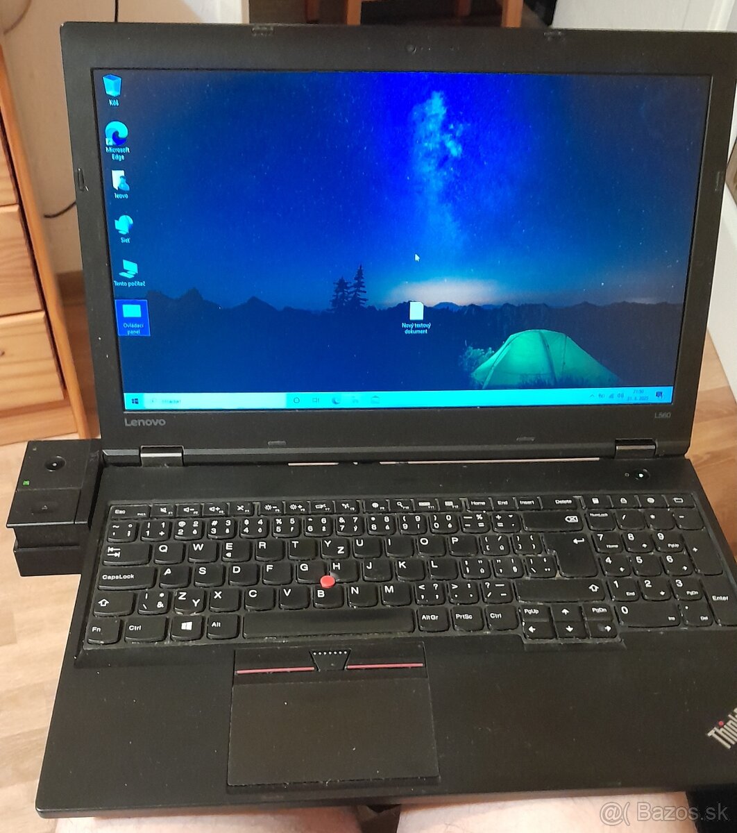 Lenovo L560 + dock - i5 6300u, 8GB RAM, 1TB HDD, 15,6"