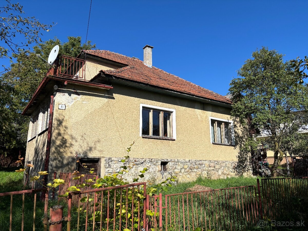 PREDAJ: Dom s pozemkom 1748 m2, Veľká Čierna, okr. ZA