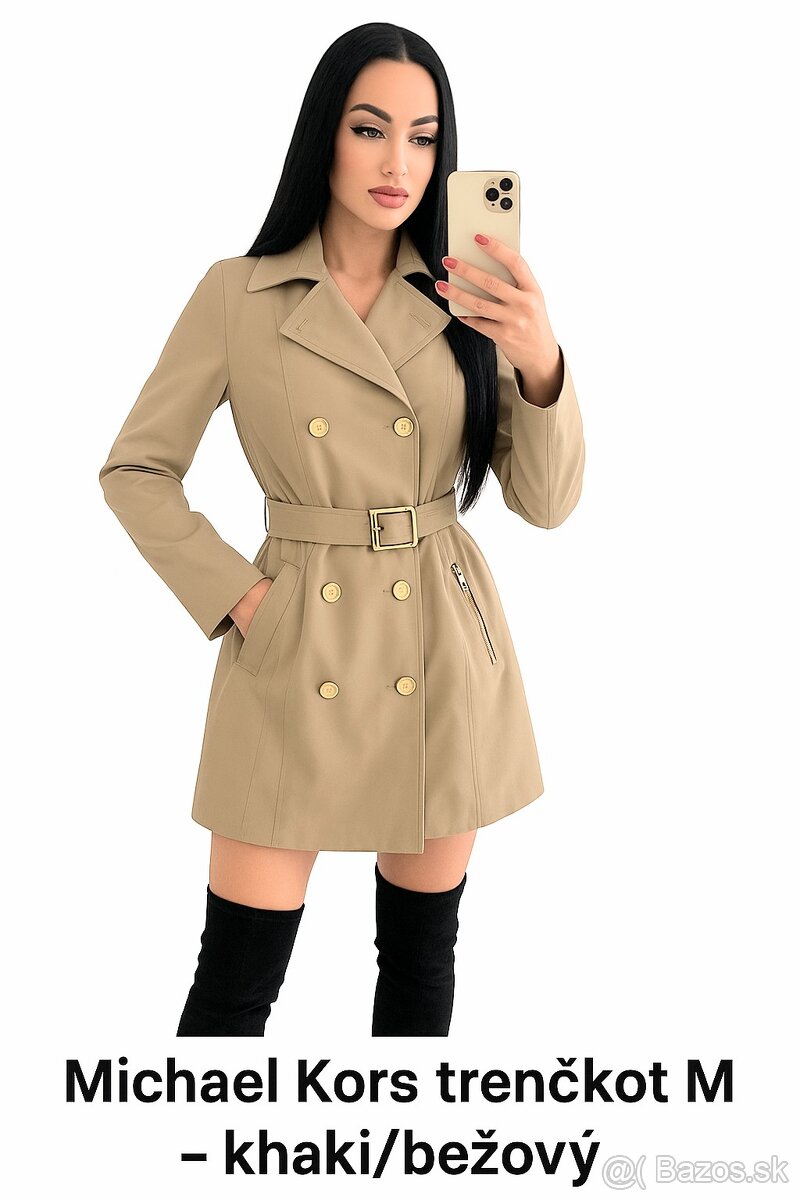 Michael Kors béžový trenčkot veľkosť .M