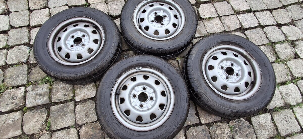 Plecháče 165/70 R13 + rezerva