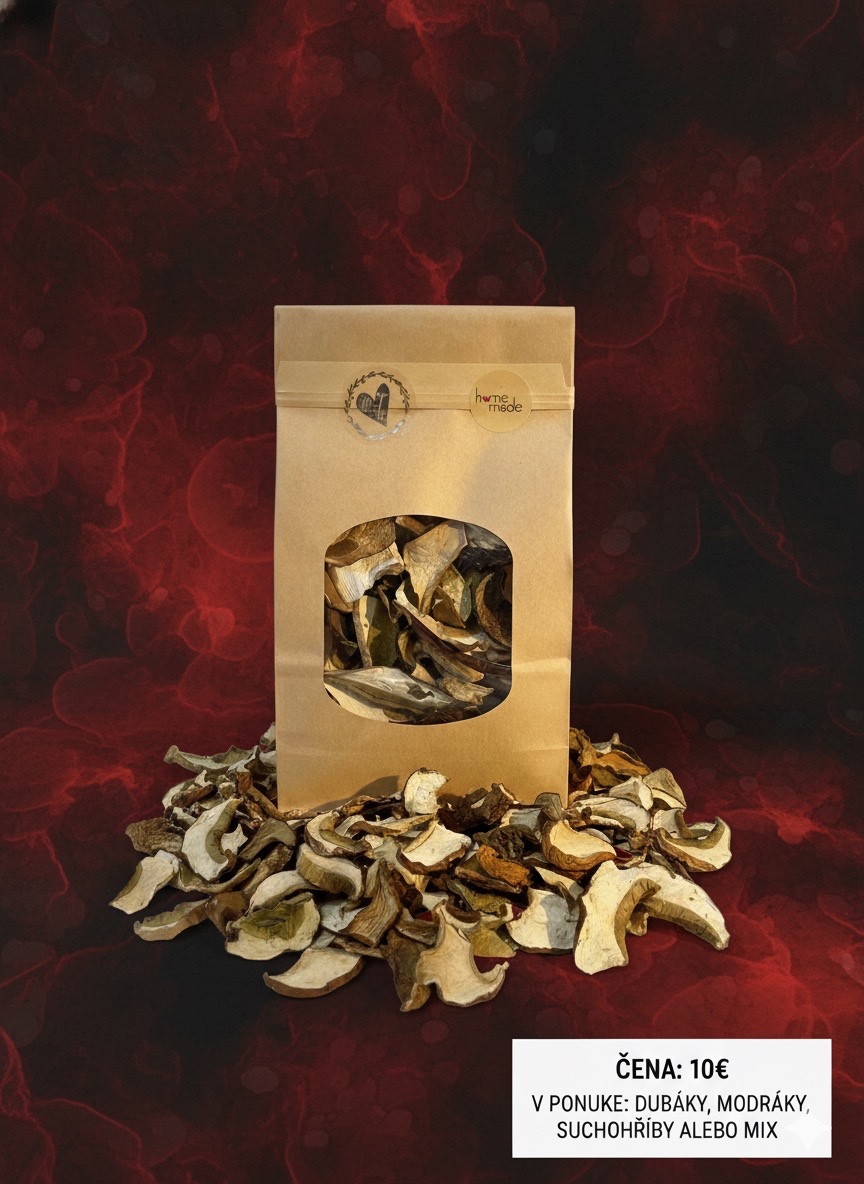 Sušené hríby ( dubáky, modráky, suchohríby )