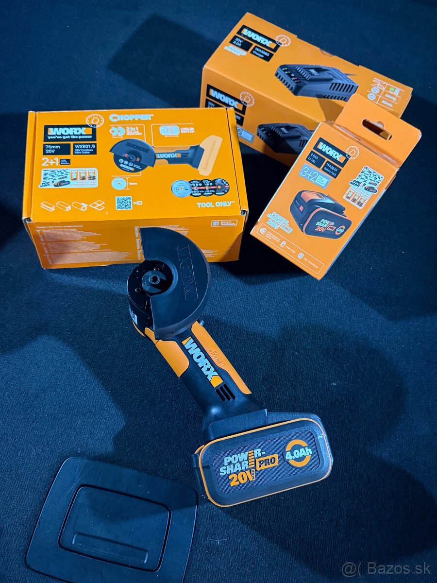 mini uhlová brúska WORX 20V