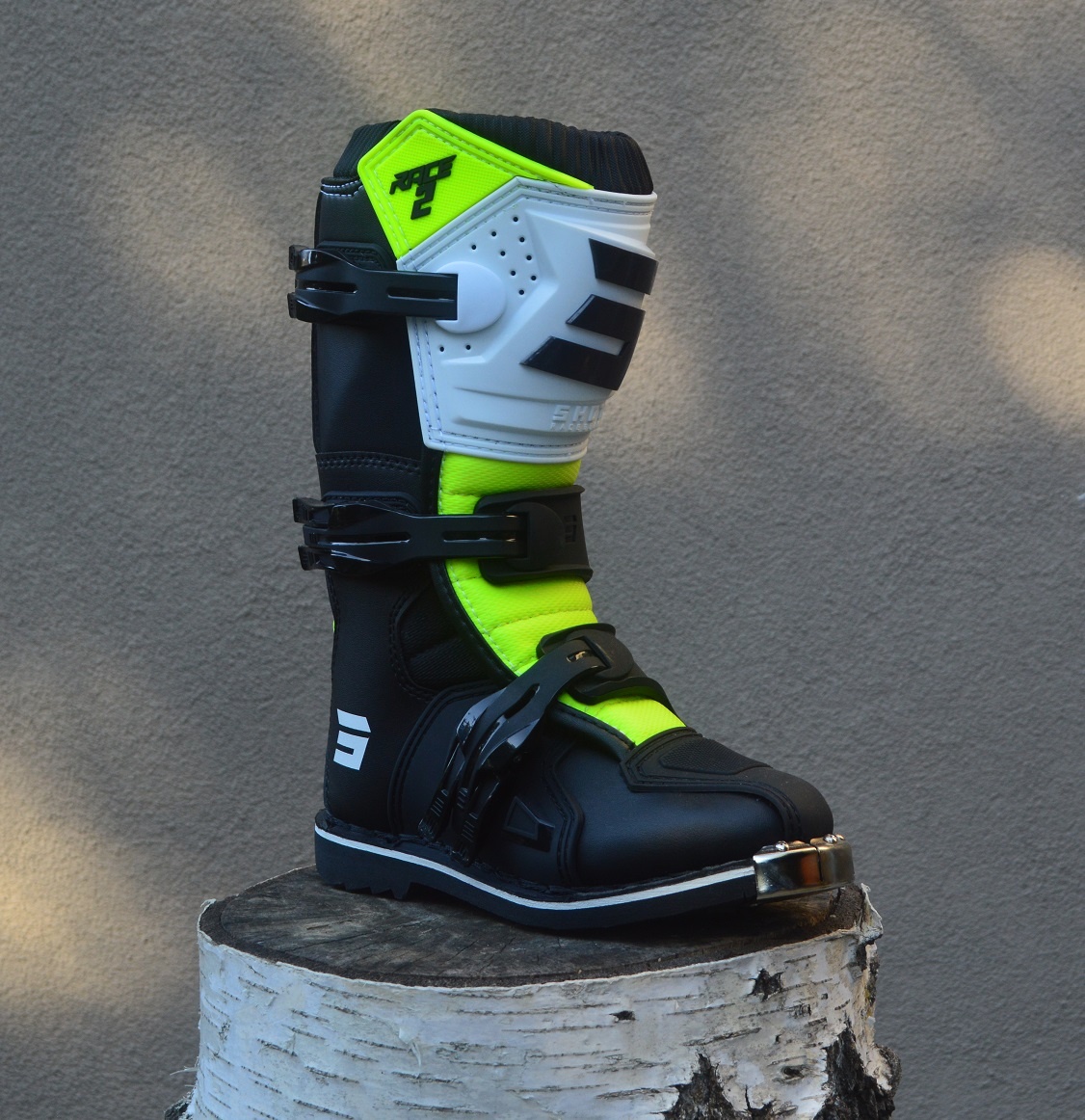 Detské čižmy SHOT žlté fluo biele