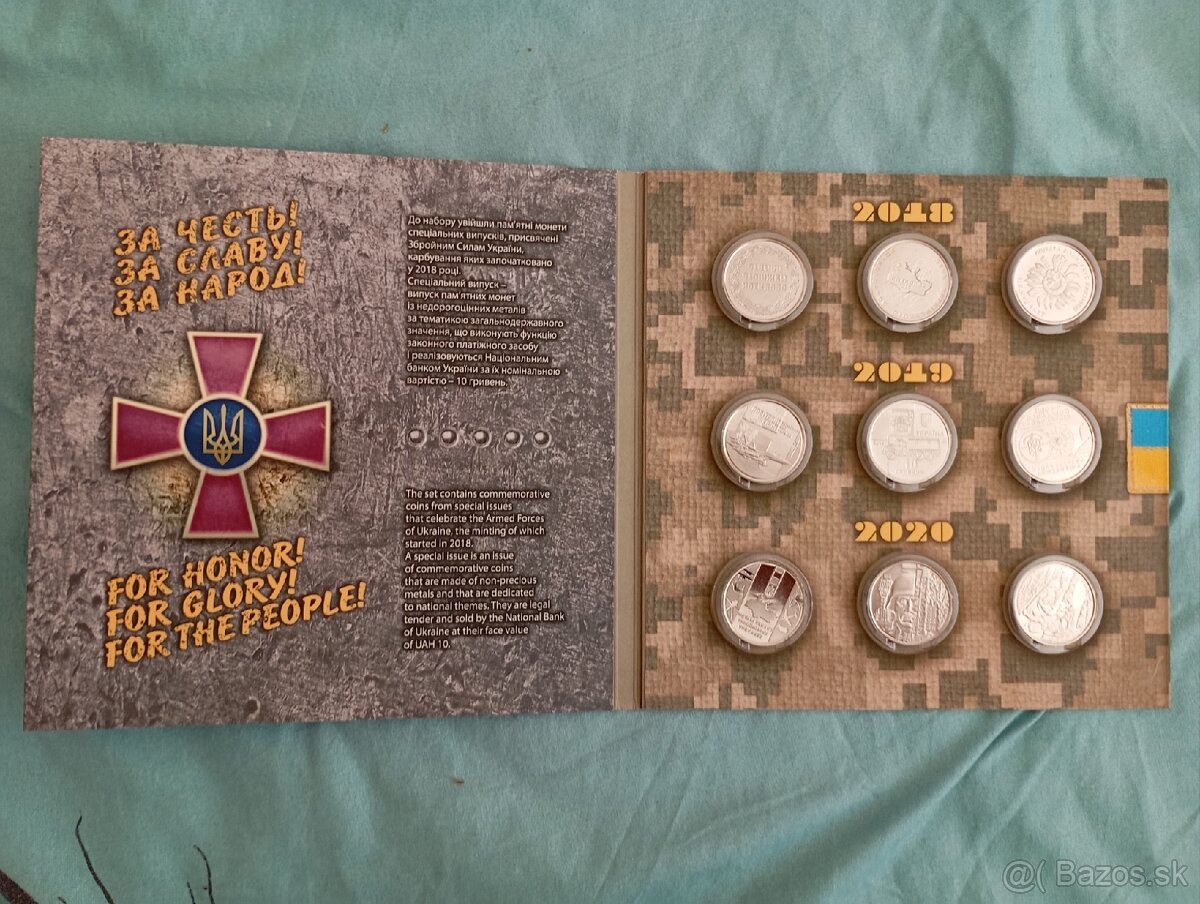 Album s mincami "Ozbrojené sily Ukrajiny"