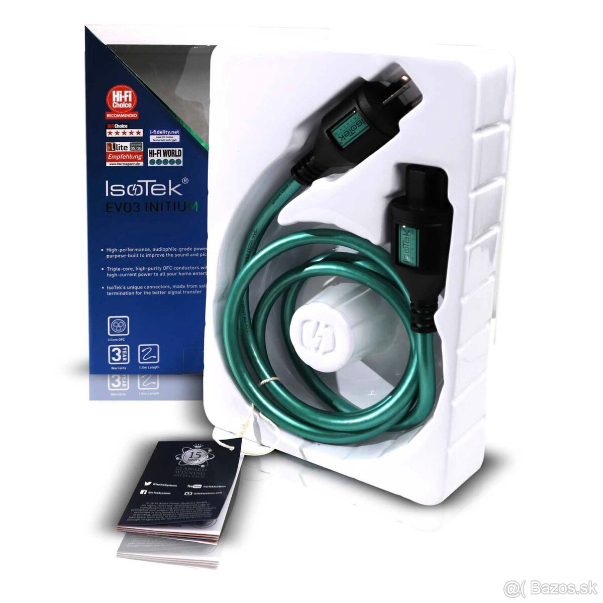 Iso tek EVO3 Initium Power Cable (1.5 Metres C13) – Au