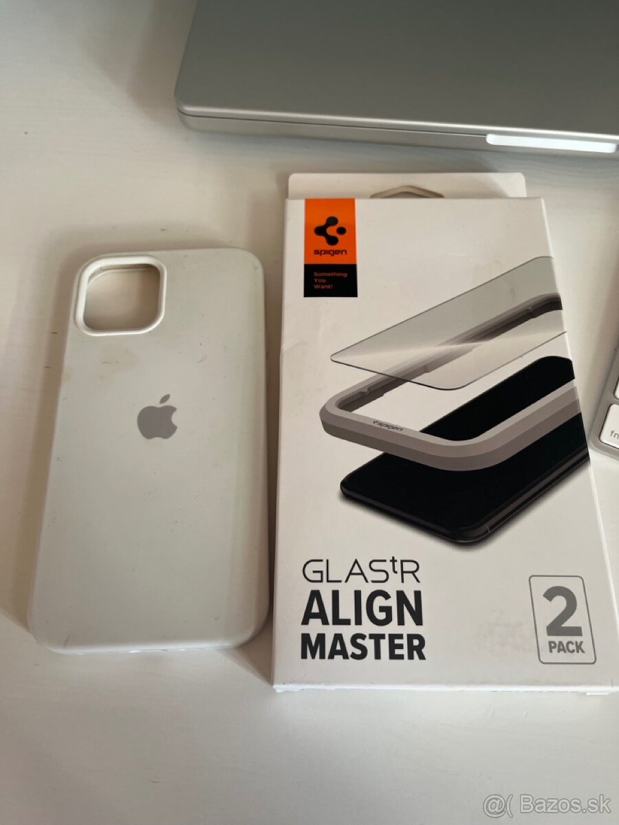 Ochranne sklo +Spigen Black 2P iPhone 12 + 12 Pro