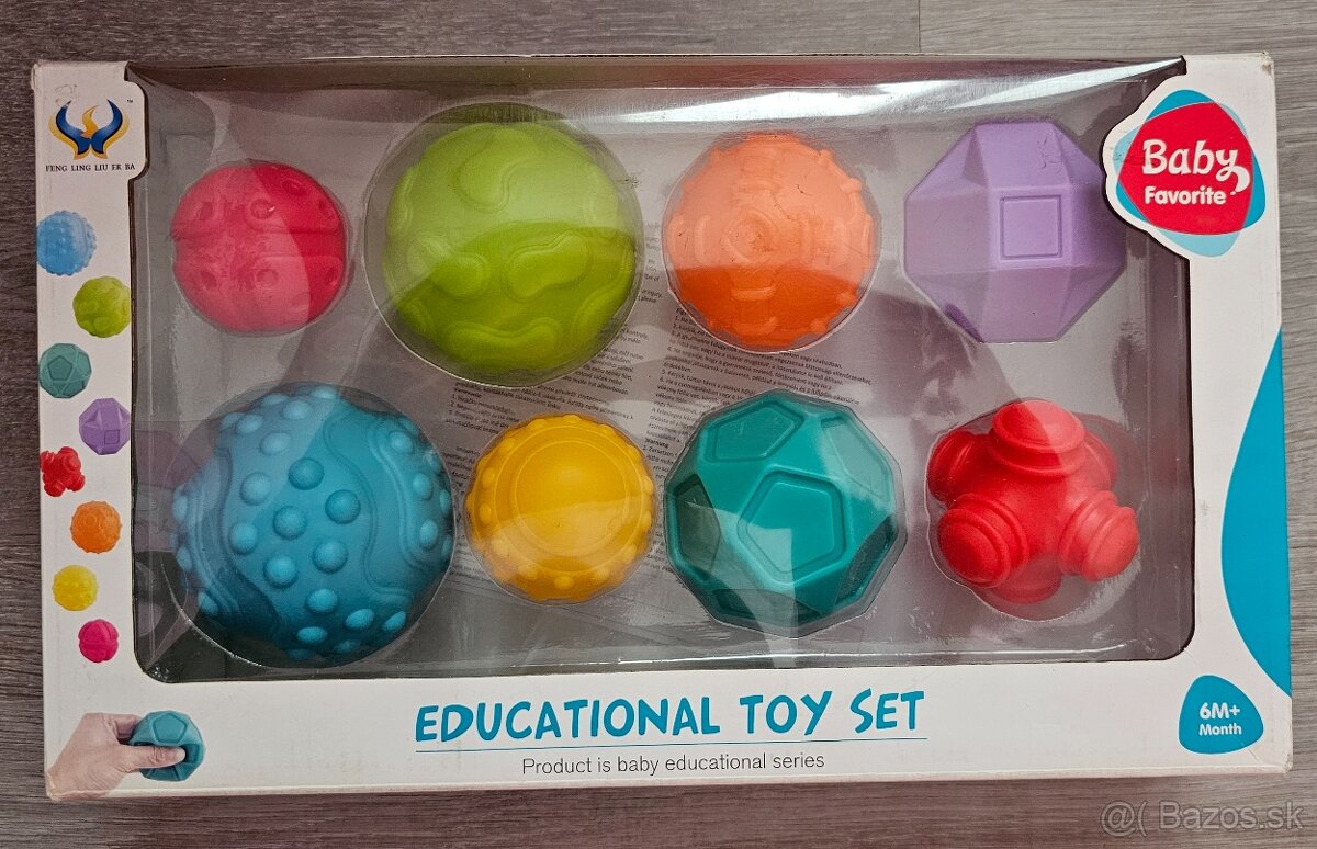 Senzorické loptičky - 8 ks