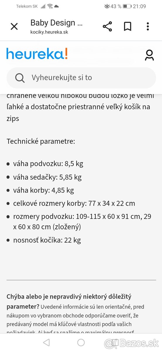 Kočík baby design sivy