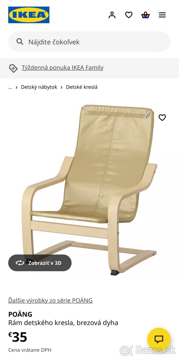 Kreslo IKEA Pello Poang