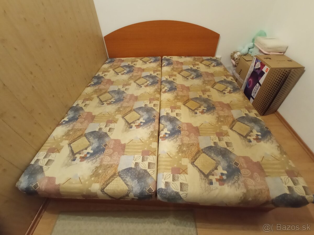 Predám manželskú posteľ 187x217