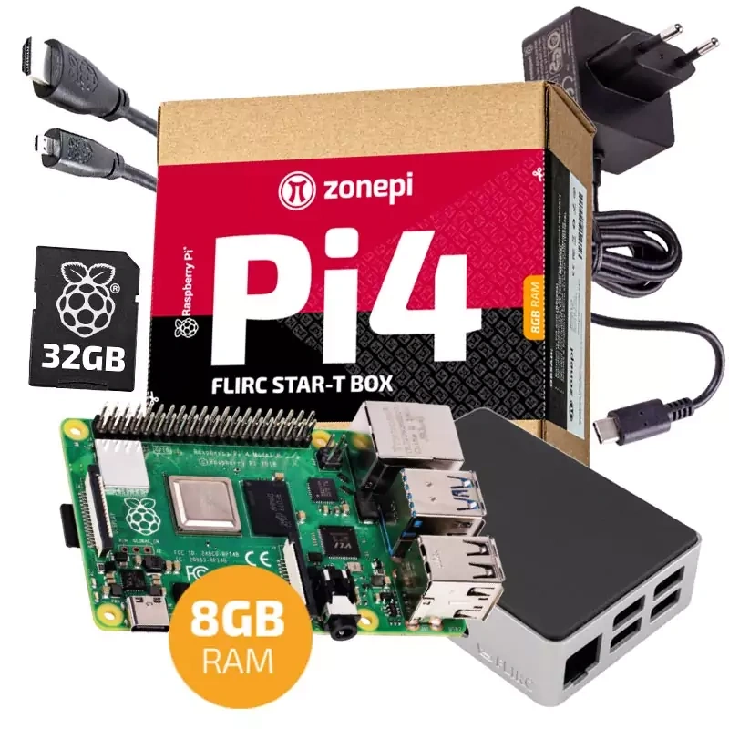 Sada Raspberry Pi 8GB + Pi Camera 3 Wide + 2 krabicky