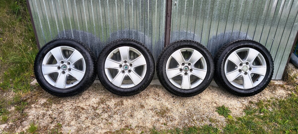 16" ALU 5x112 + zinmne pneumatiky 205/55 r16