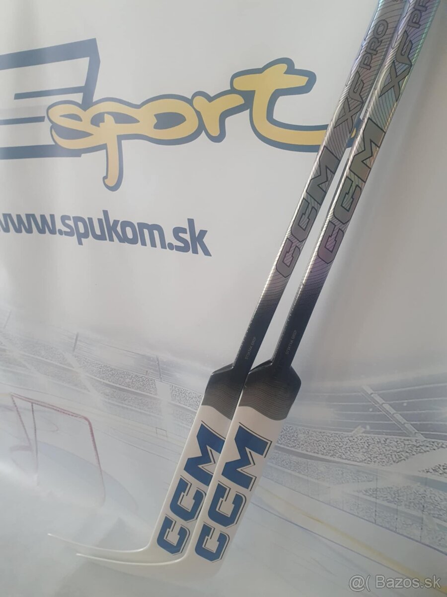 Brankárska profi hokejka CCM TACKS XFpro-26" klasické garde