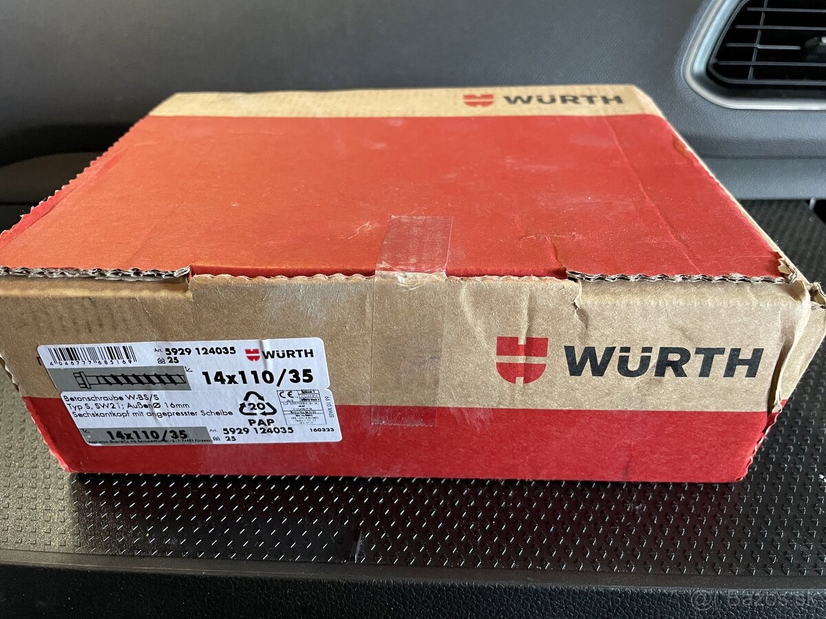 WÜRTH KOTVA DO BETÓNU 14x110/35