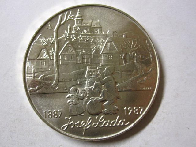 Strieborná 500 Kčs 1987 Lada - TOP stav