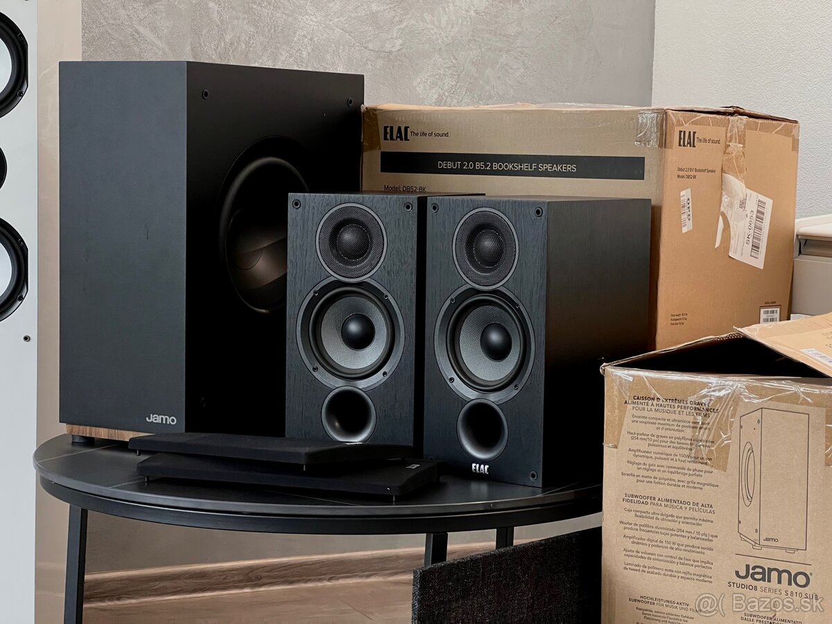 Elac Debut B5.2 250€ a Subwoofer Jamo S 810 190€