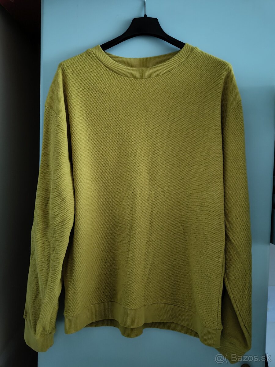 Stradivarius man sweatshirt m 40 mikina žltá