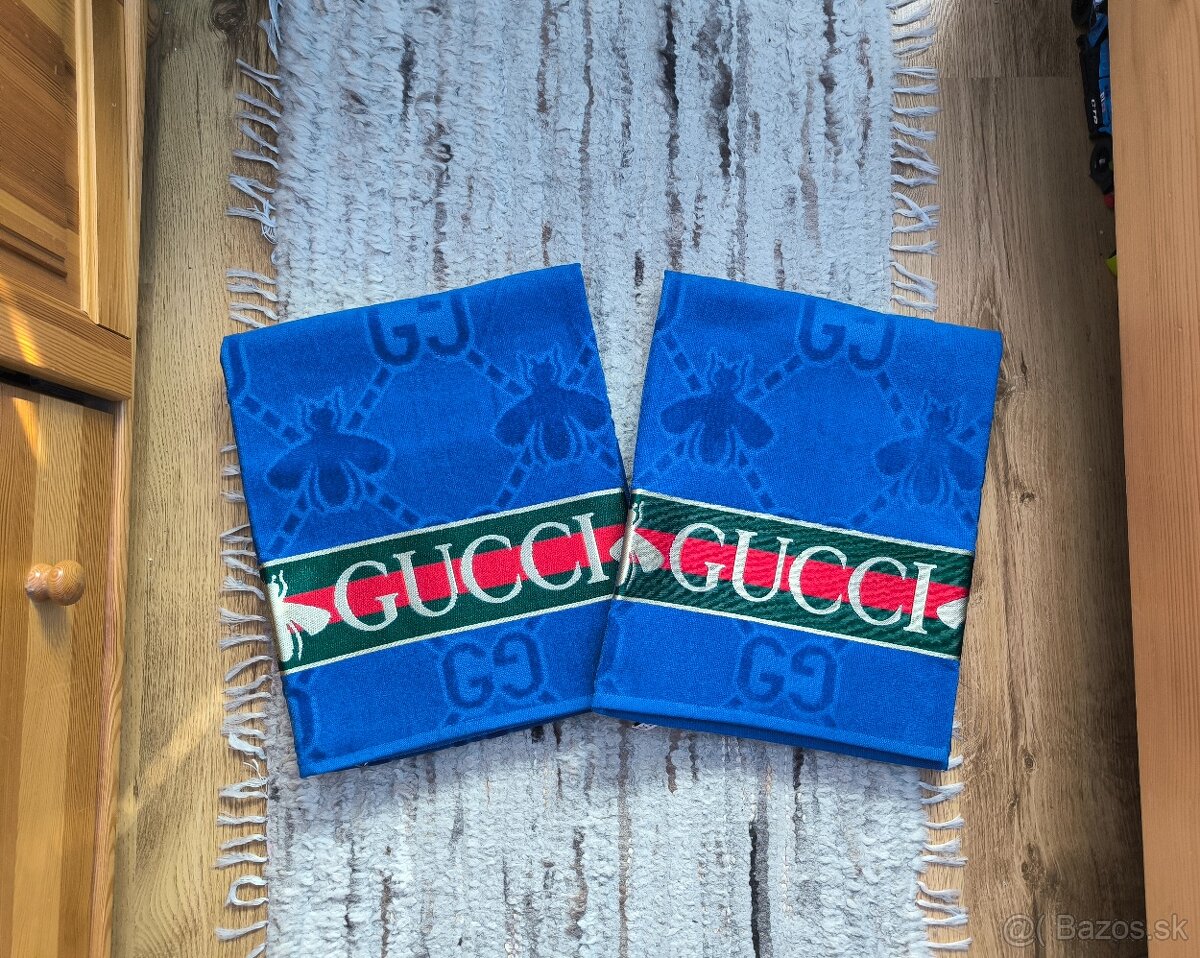Luxusná osuška Gucci - modrá