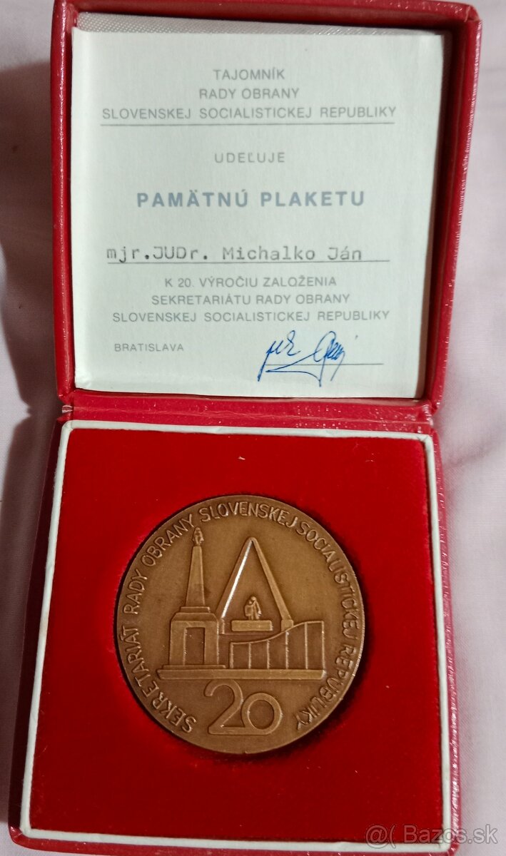 Predám medailu