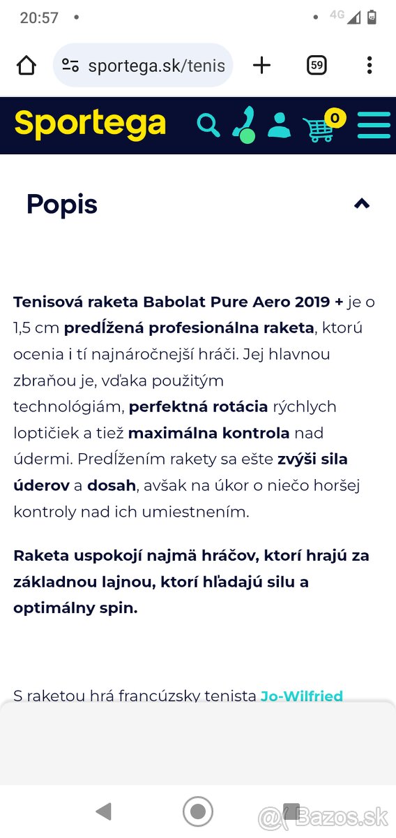 Predam Babolat Pure Aero 2019