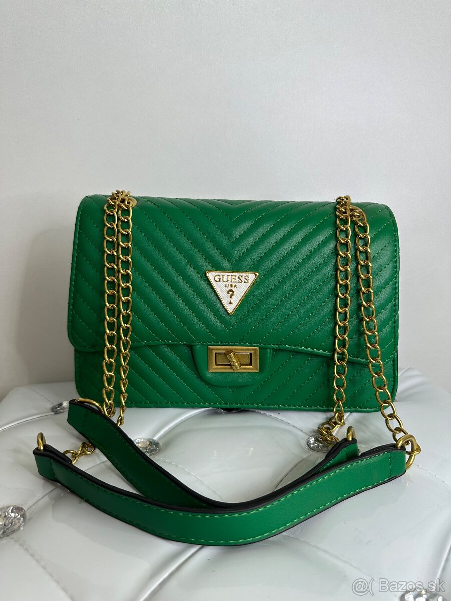 guess kabelka zelena crossbody