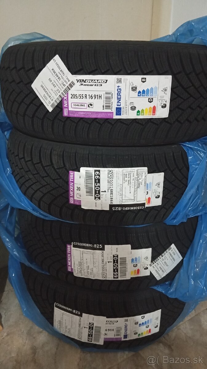 Nové zimné pneumatiky 205/55/R16