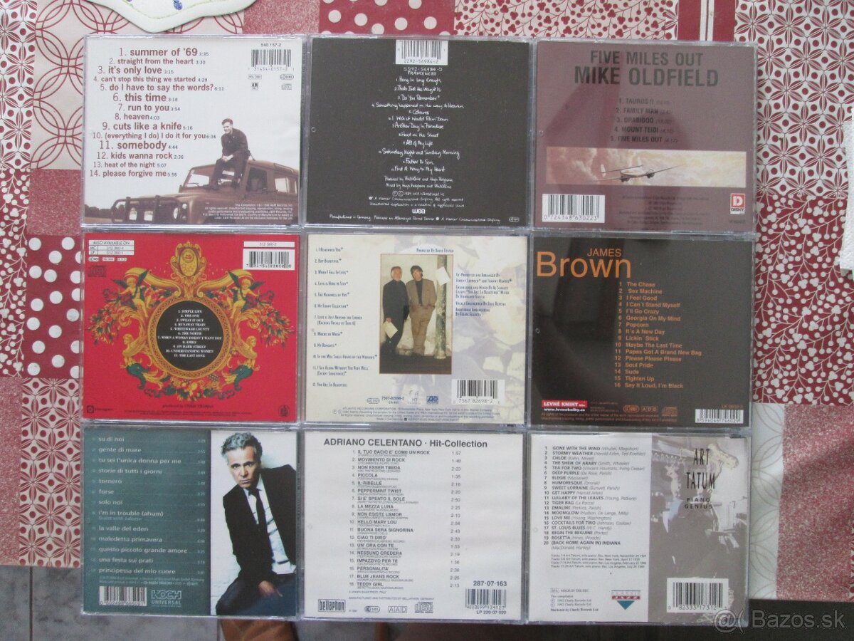 CD - rock, pop - nové plastové obaly,