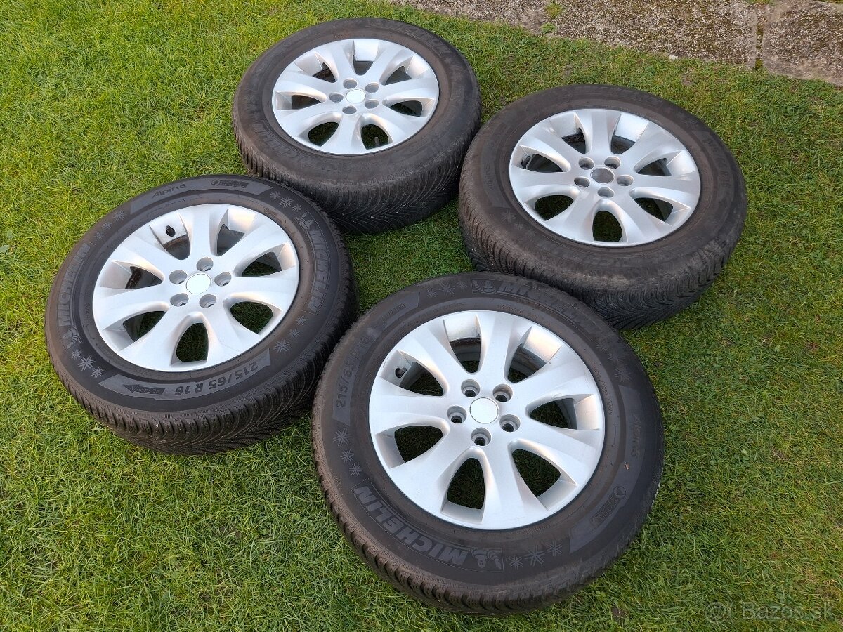 16" ALU disky 5x105 Opel Mokka +zimne 215/65 r16 7mm...