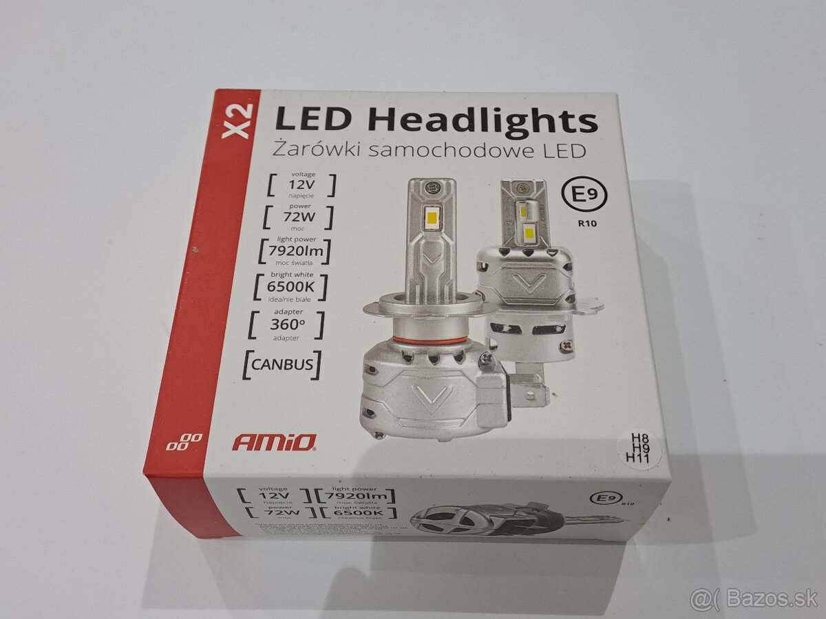 LED žiarovky H3 – 72W - 7920 Lm - Canbus