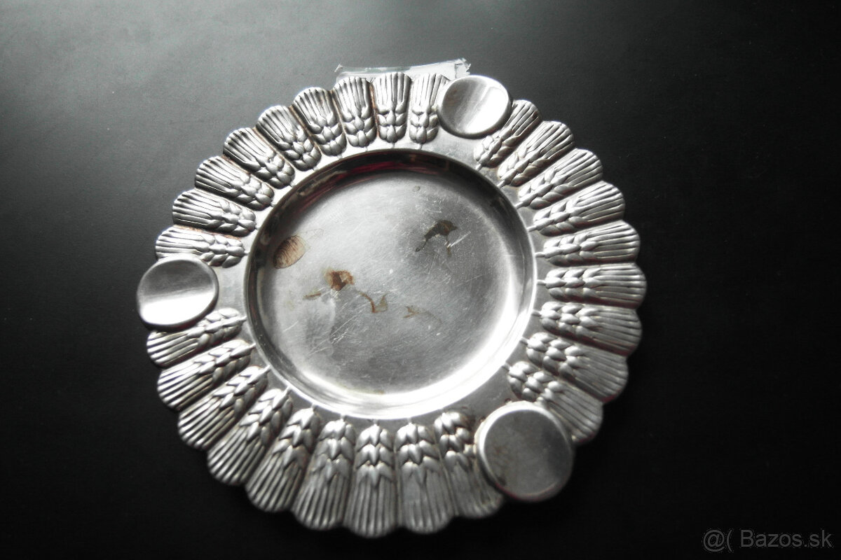 Starý popolník striebro