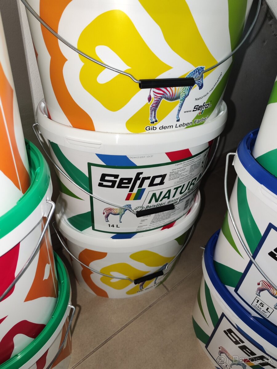 Biela interiérová maliarska farba 15 L- SEFRA NATURA na pre