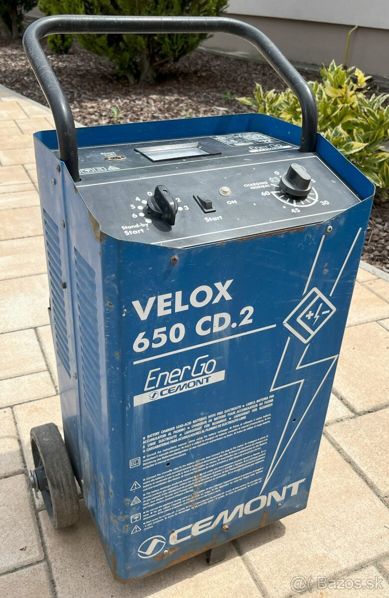 Nabíjač akumulátorov a štartér Cemont Velox 650 CD.2