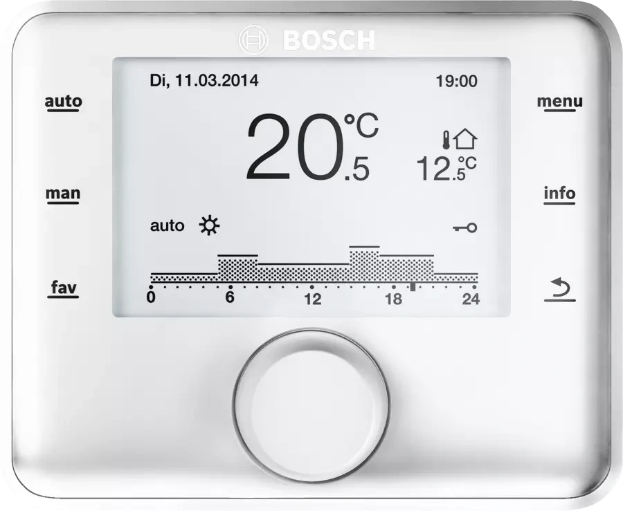 Nový termostat / ekviterm regulátor Bosch (Junkers) CW 400