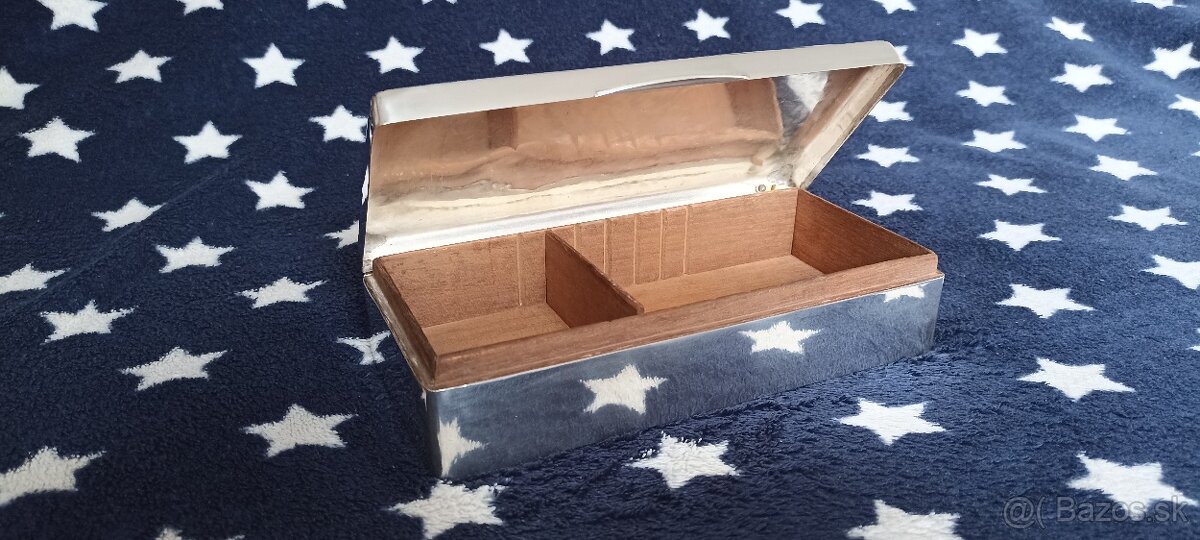 Investičné striebro-šperkovnica/humidor–UK-582g-REZERVOVANÉ