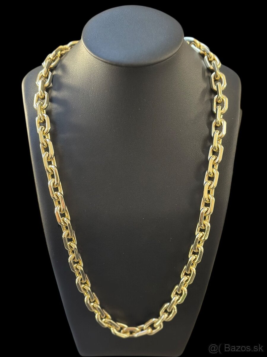 Zlatá reťaz - retiazka Pilka, 14k zlato 585