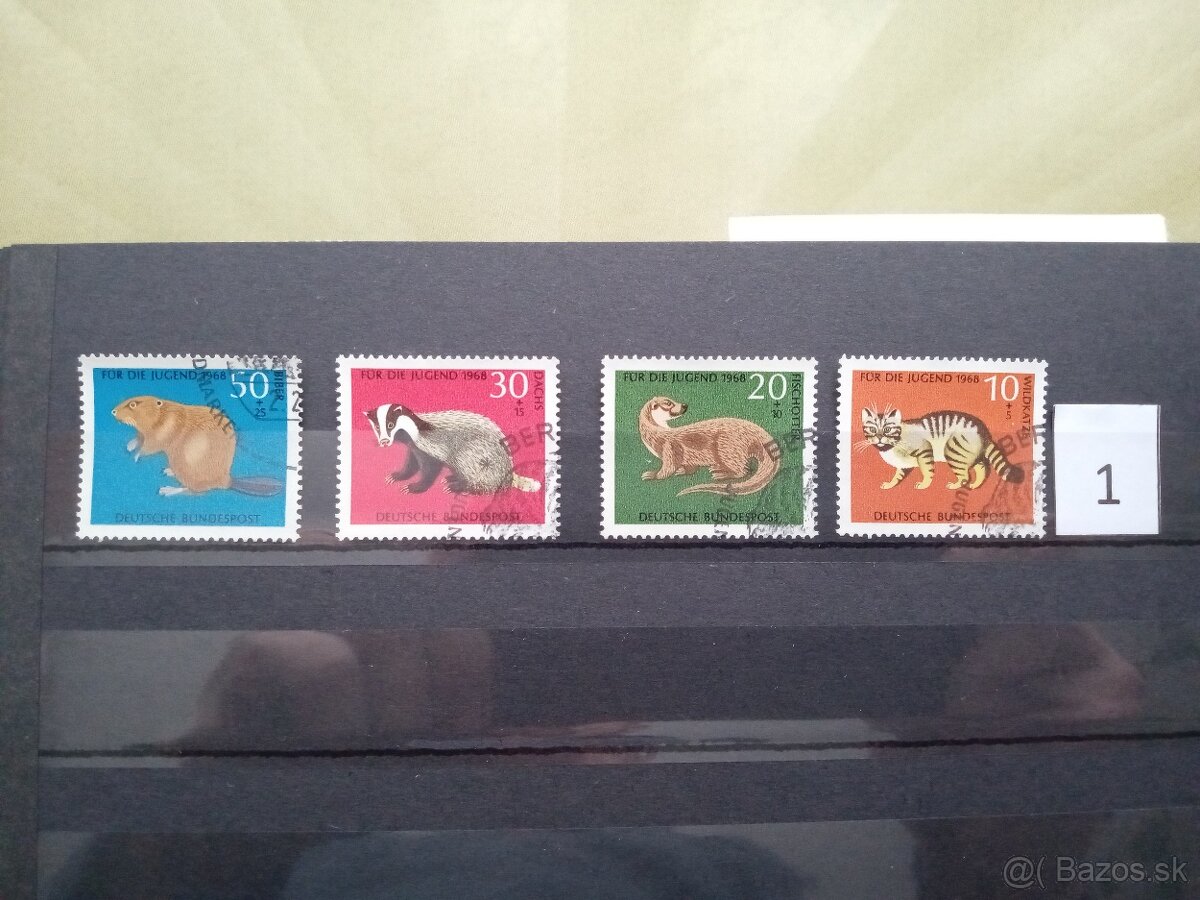 Poštové známky č.497 - FAUNA, flóra, rôzne - 20 sérií