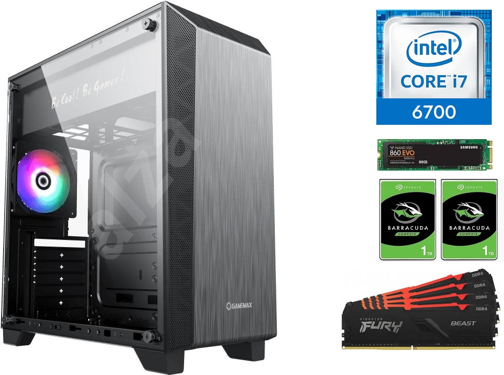 ASUS Z270, I7-6Gen, 32GB RAM, 500GB SSD, 2TB HDD,RTX3050 6GB