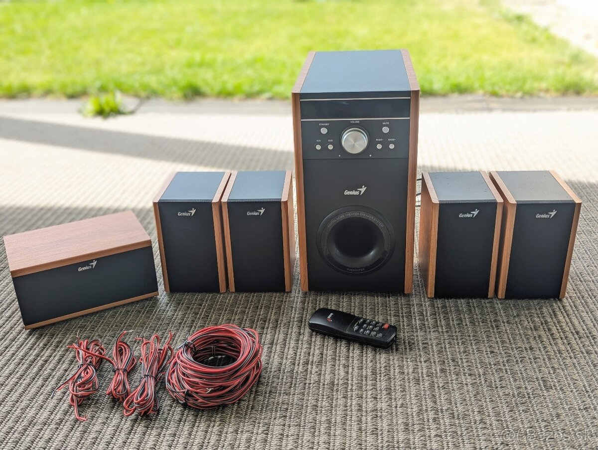 Reproduktory Genius SW-HF5.1 4000 5+1 subwoofer (ako nové)