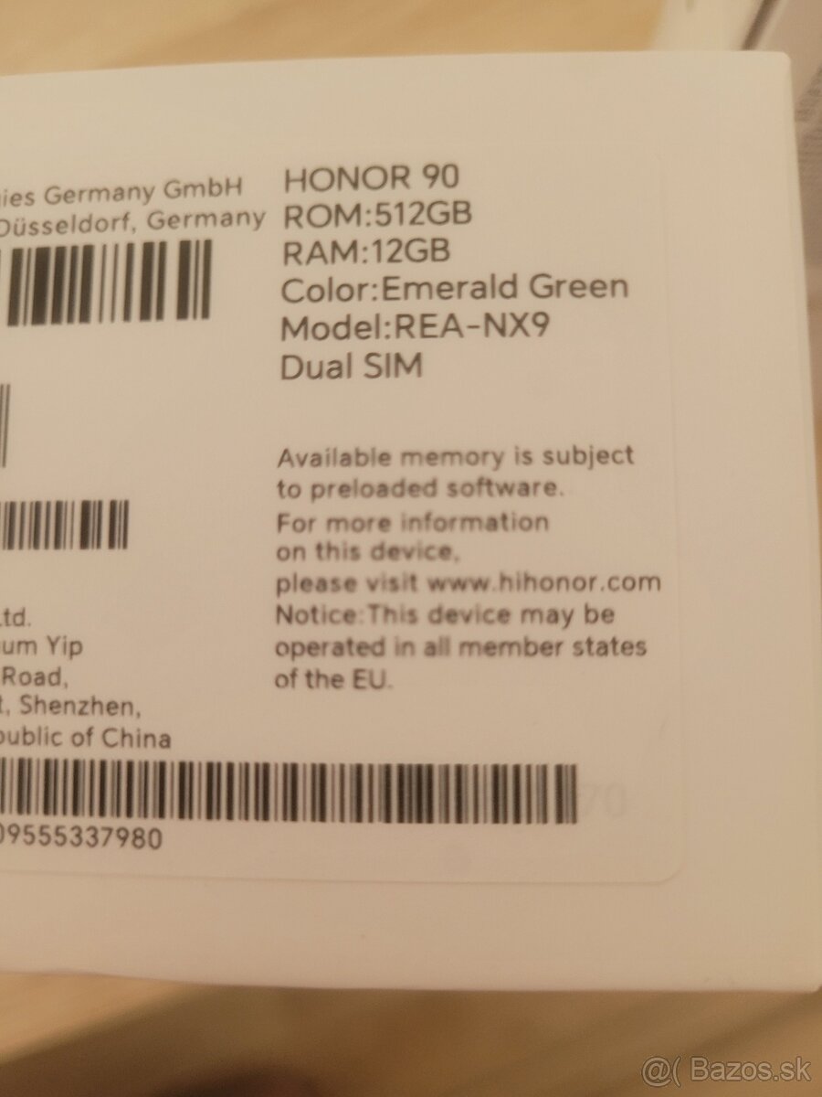 Predam novy Honor 90 dual sim