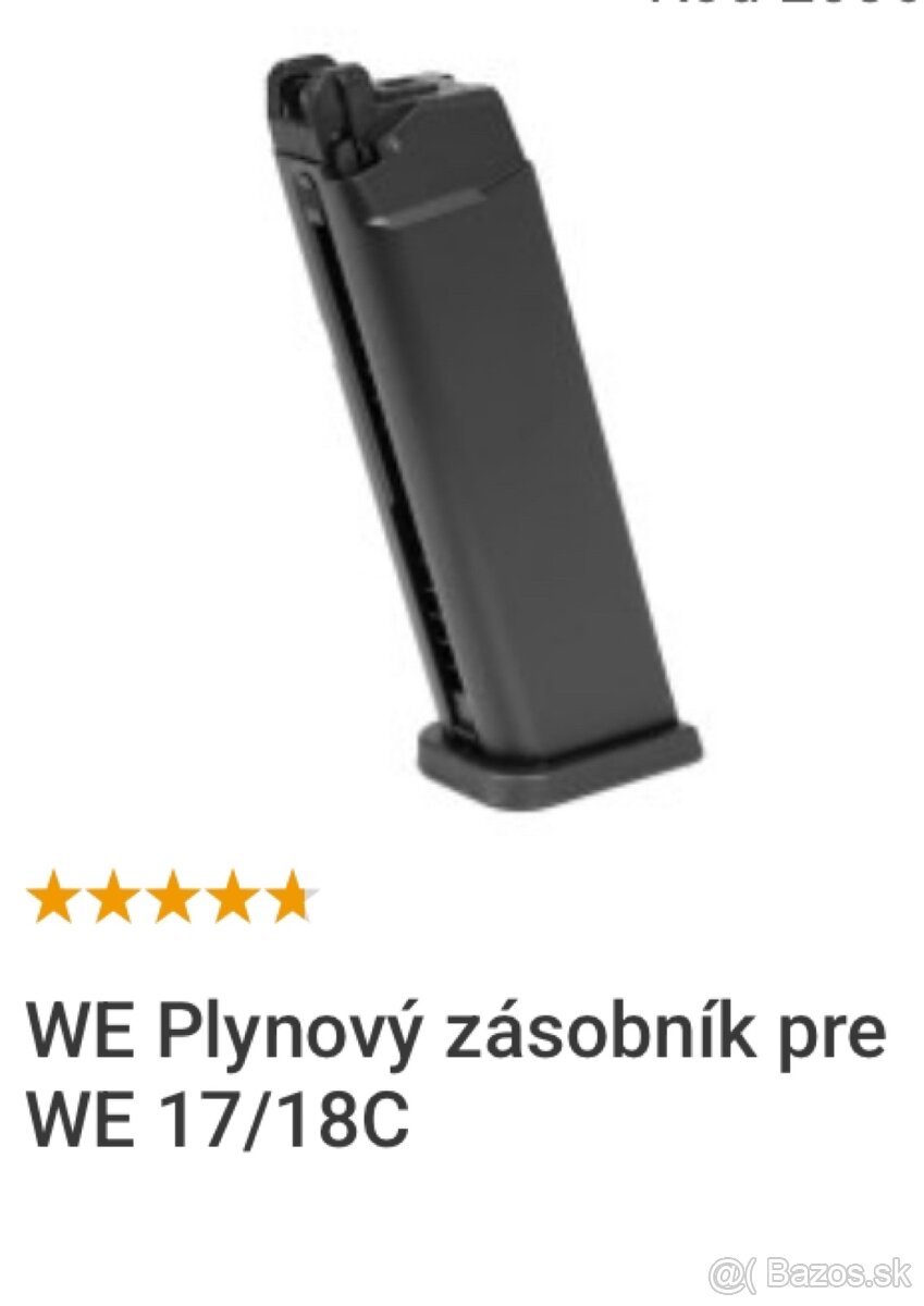 KÚPIM Zásobníky Glock 17 green gas
