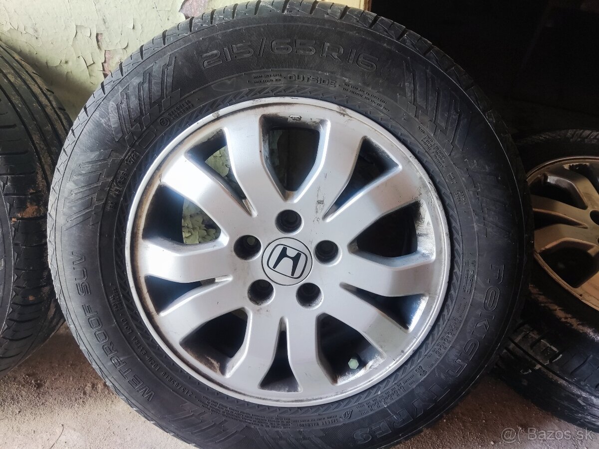 Predám hliníkové disky na Hondu CR-V R16
