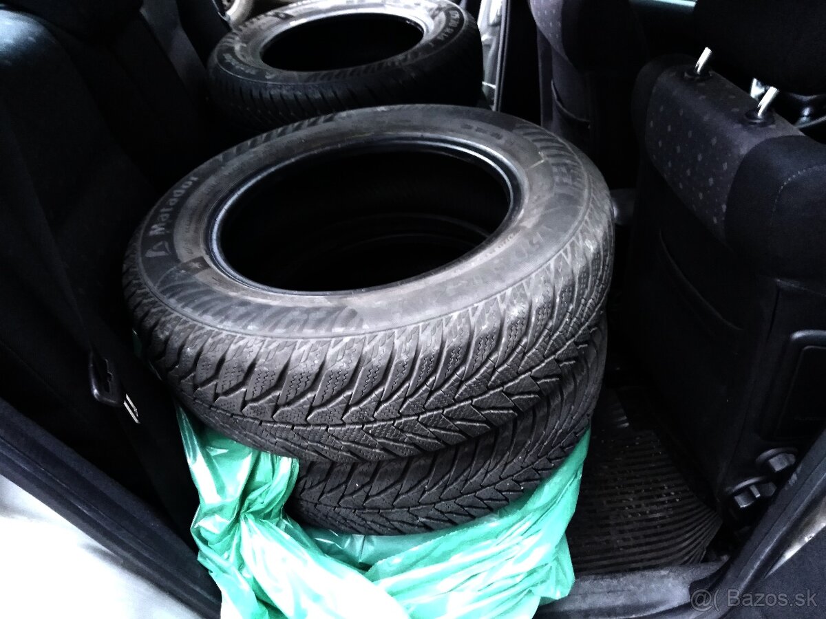 zimné 7-7,5mm (4ks)Letné 6,5mm s diskami (3ks)175/70R14 84T