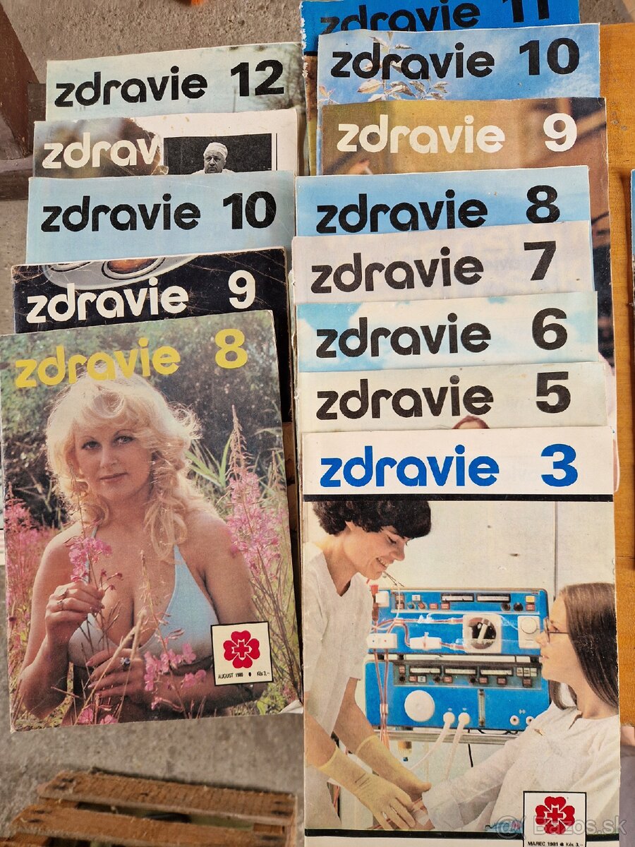 Staré časopisy Zdravie (1970–1989)
